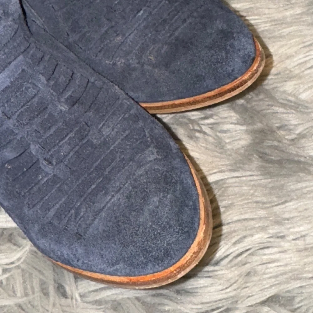 EUC Seychelles Anthropologie Impossible Bootie Navy Blue Size 6